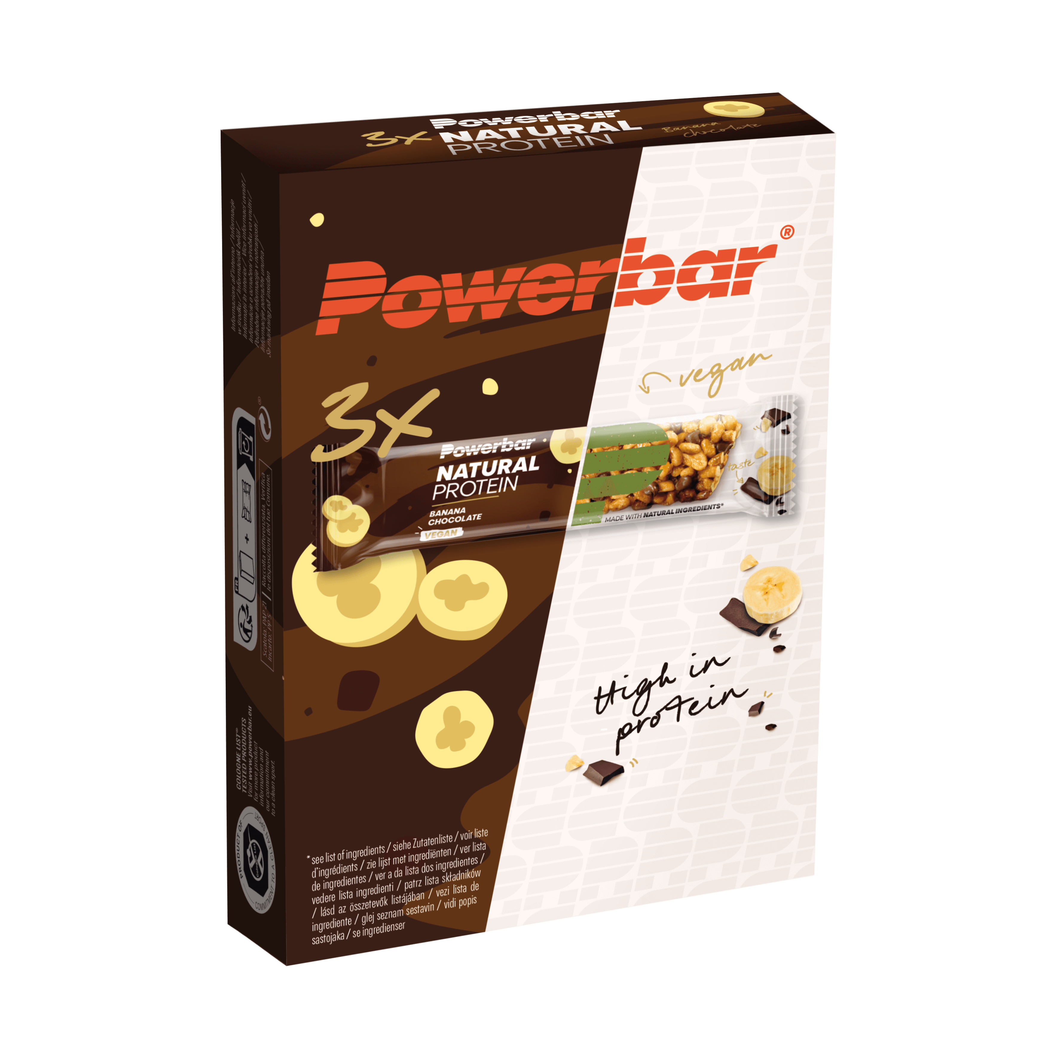 Vorteilspack 3x Natural Protein Banana Chocolate MHD